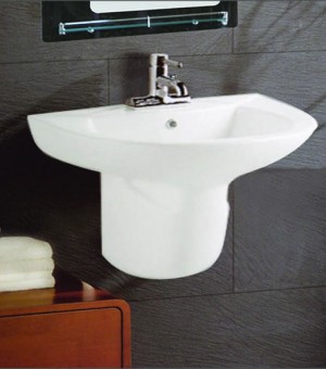 مغسلة معلق بورسلان اوتس أبيض  صيني 60 × 46.5 × 51.5 سم # B-32468